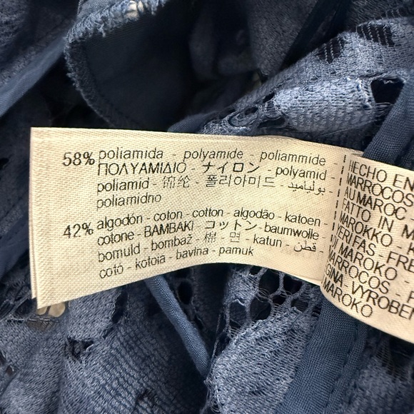 NWT Zara Lace Blazer in Teal Blue Size S - Picture 13 of 17